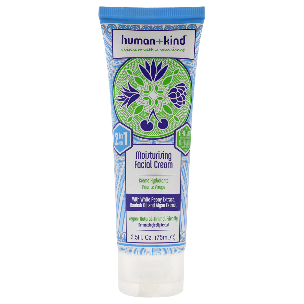 Moisturising Facial Cream by Human+Kind for Unisex - 2.5 oz Cream